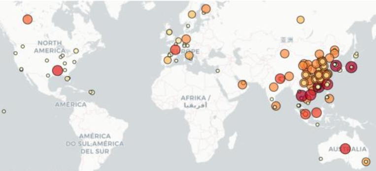 Geoparsing COVID-19 Reports